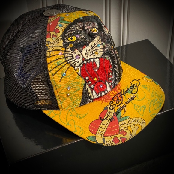 ✨RARE VINTAGE✨ Ed Hardy by Christian Audigier Hat - Picture 2 of 13